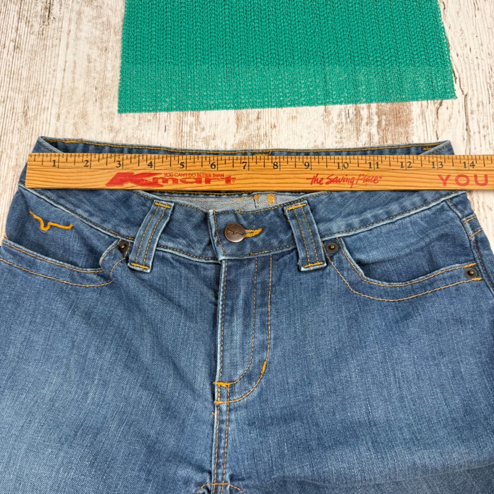 Kimes Ranch Betty Seventeen Jeans Womens 2/32 Dark Wash Straight Leg Western USA - Picture 7 of 7